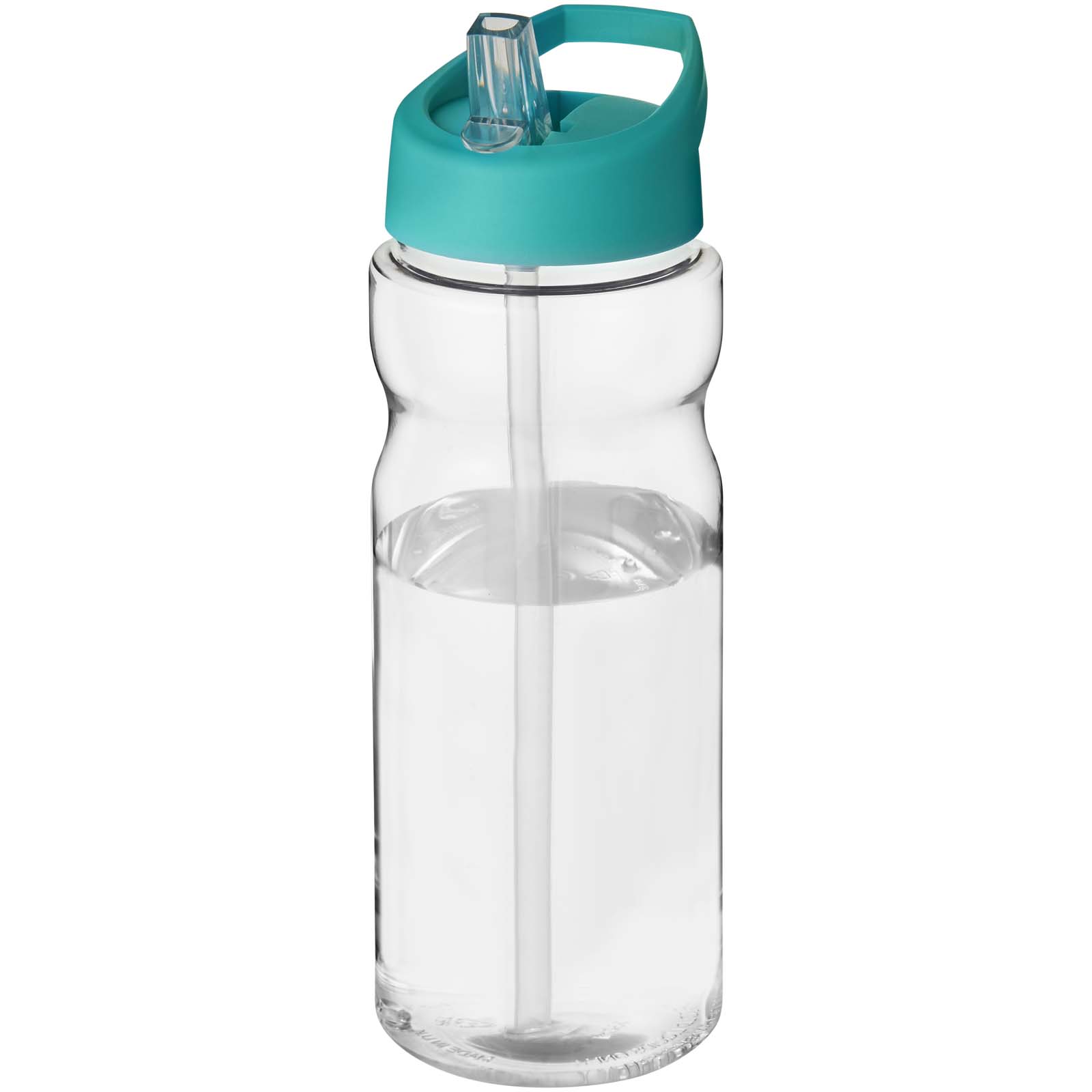 H2O Active® Eco Base 650 ml Sportflasche mit Ausgussdeckel transparent, aquablau