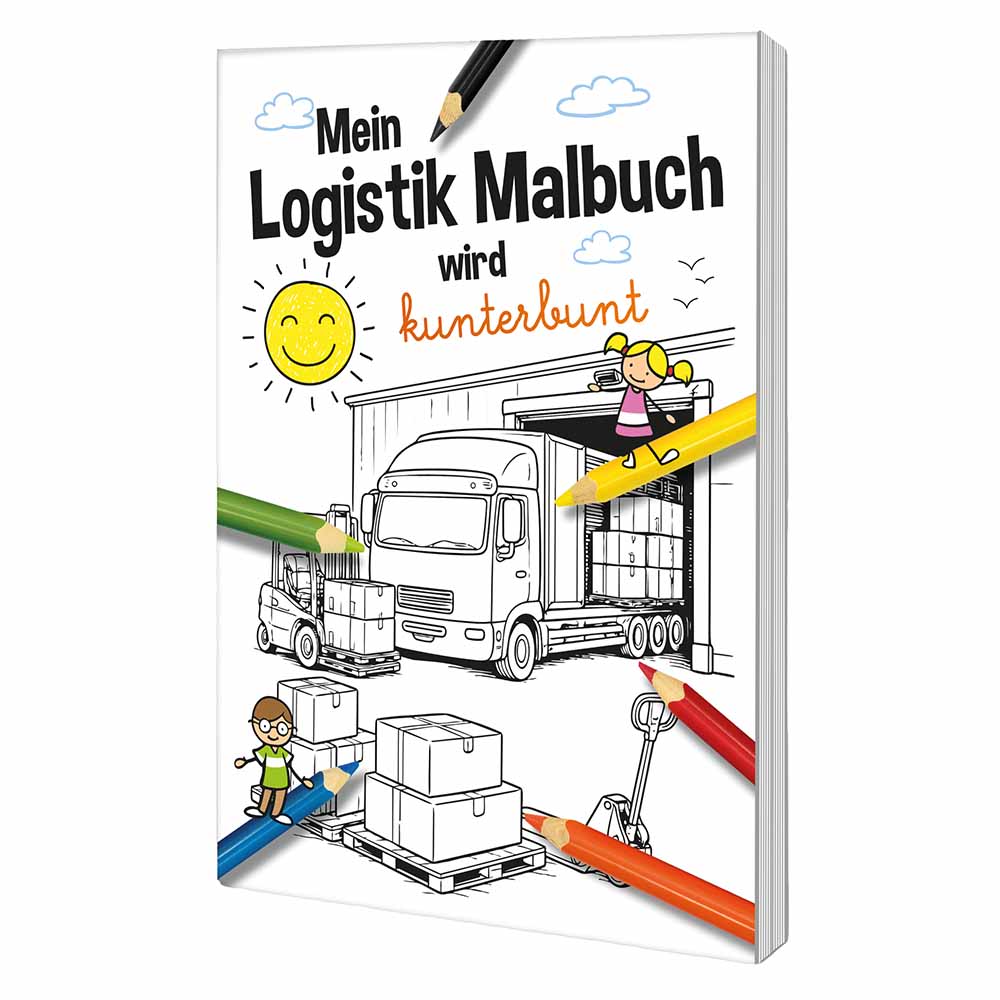 Malbuch / Mal-Set A6 - Logistik