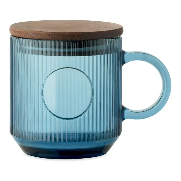 Gerippter Glasbecher 300ml