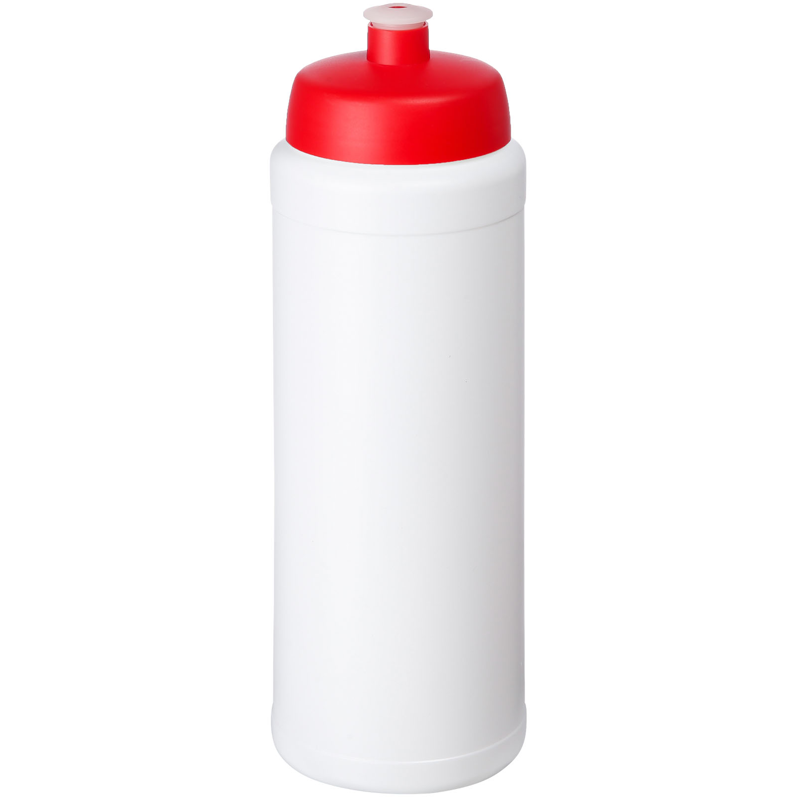 Baseline® Plus grip 750 ml Sportflasche mit Sportdeckel weiss, rot
