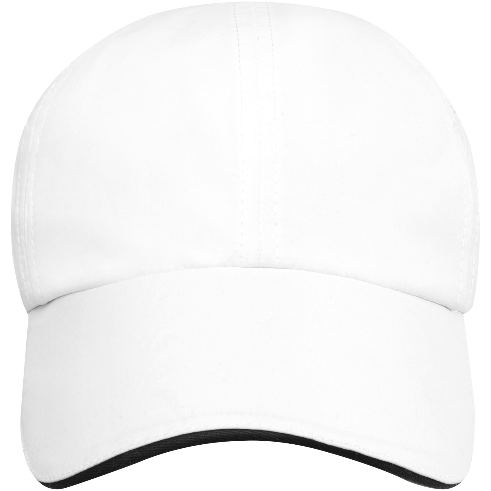 Morion 110 g/m² GRS recycelte Cool Fit Kappe mit sechs Segmenten weiss