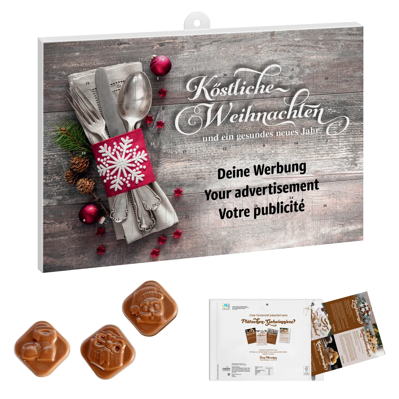 Werbeeinleger Adventskalender - personalisierbares STANDARDMOTIV - Im Mittelpunkt