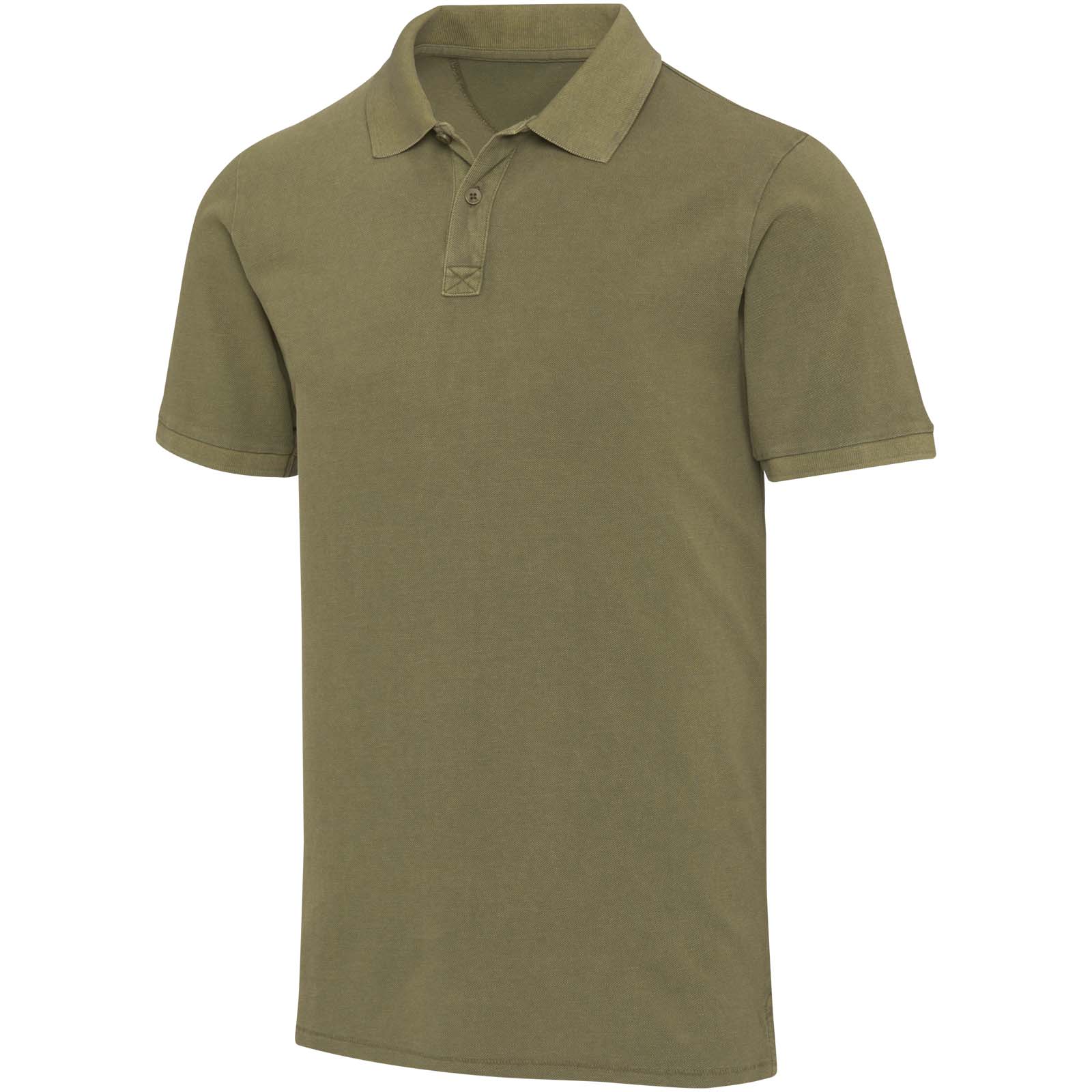 Calgary Poloshirt für Herren im Washed Look, 200 g/m2 waldgrün