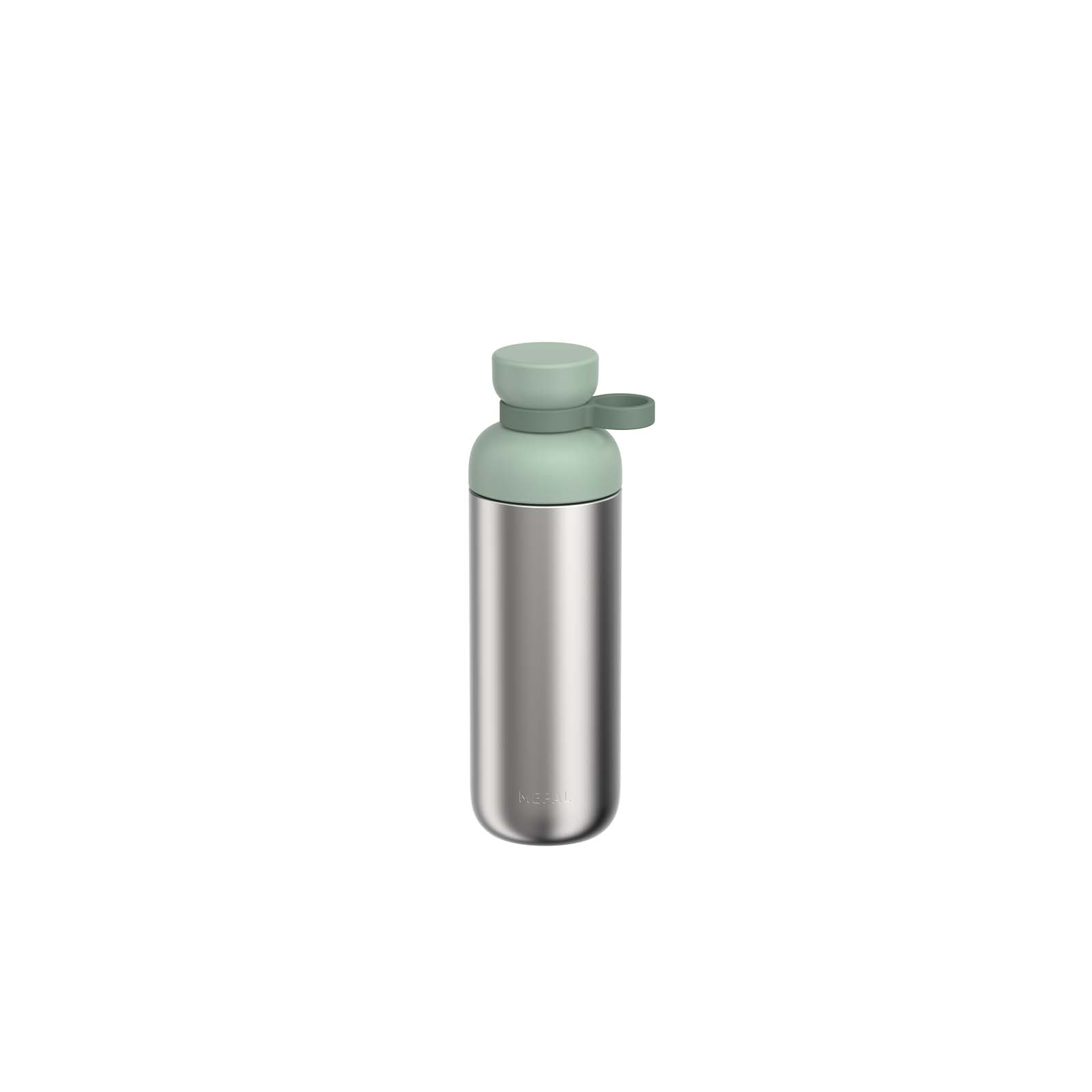 Mepal Vita 700 ml Wasserflasche aus recyceltem Edelstahl (Kohlensäure geeignet) salbei