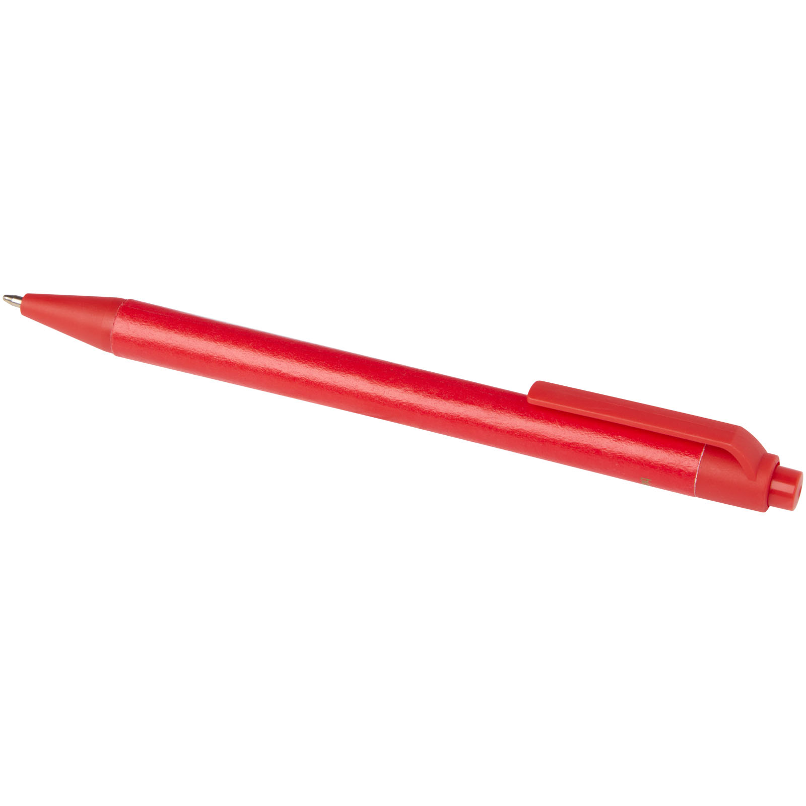 Chartik Kugelschreiber aus recyceltem Papier mit matter Oberfläche, einfarbig (schwarze Mine) rot