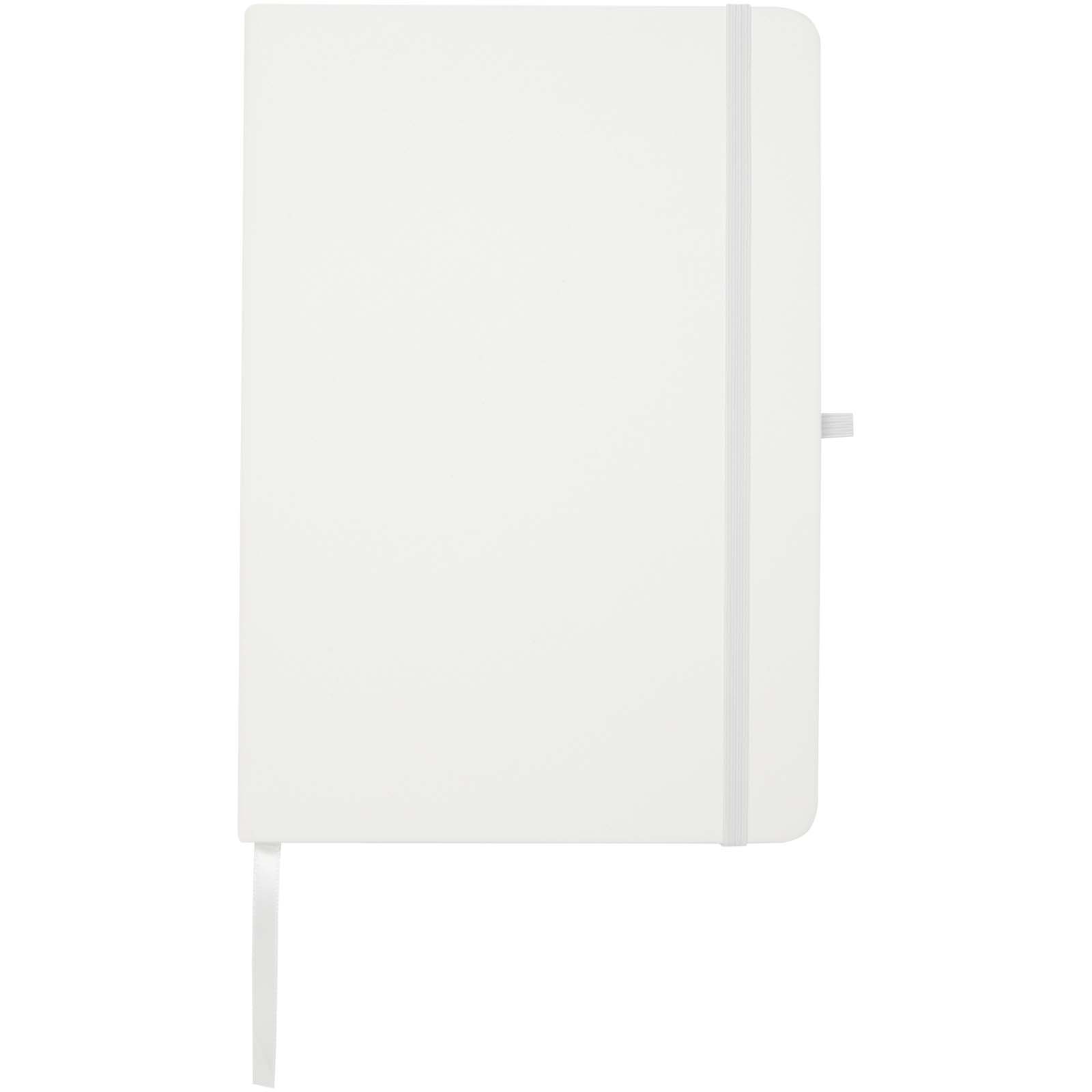 Teak A5 Hardcover Notizbuch, liniert, aus recyceltem Material weiss