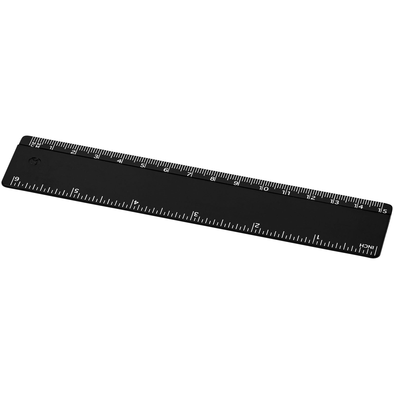 Renzo 15 cm Kunststofflineal schwarz