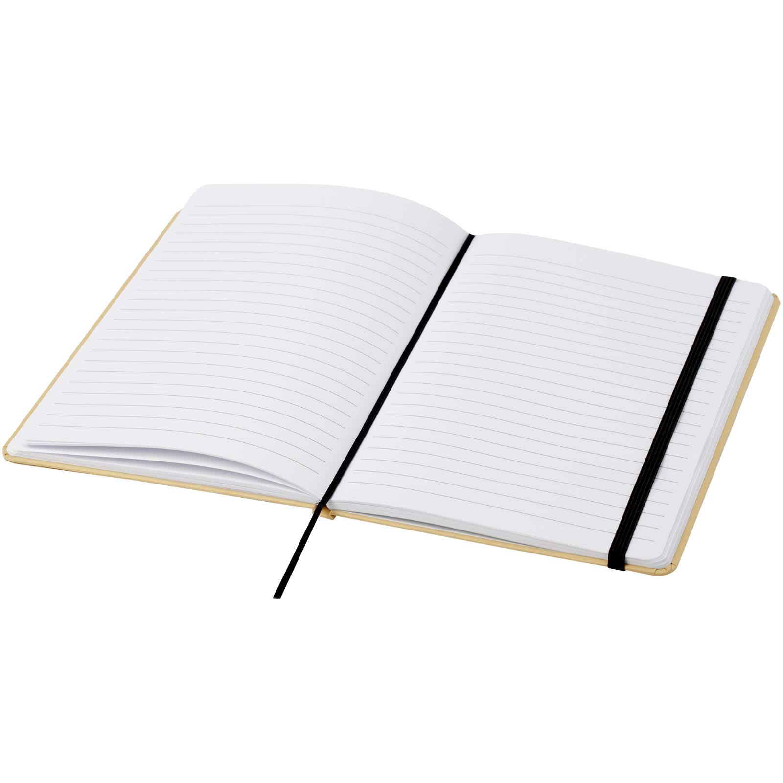 Nelida A5 Hardcover Notizbuch aus recyceltem Karton schwarz