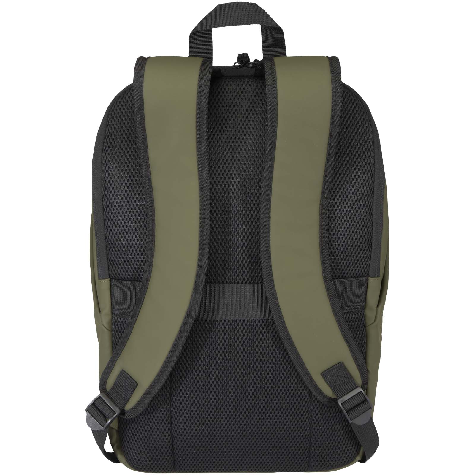 Resi Plus 15" GRS recycelter diebstahlsicherer Rucksack 18L waldgrün
