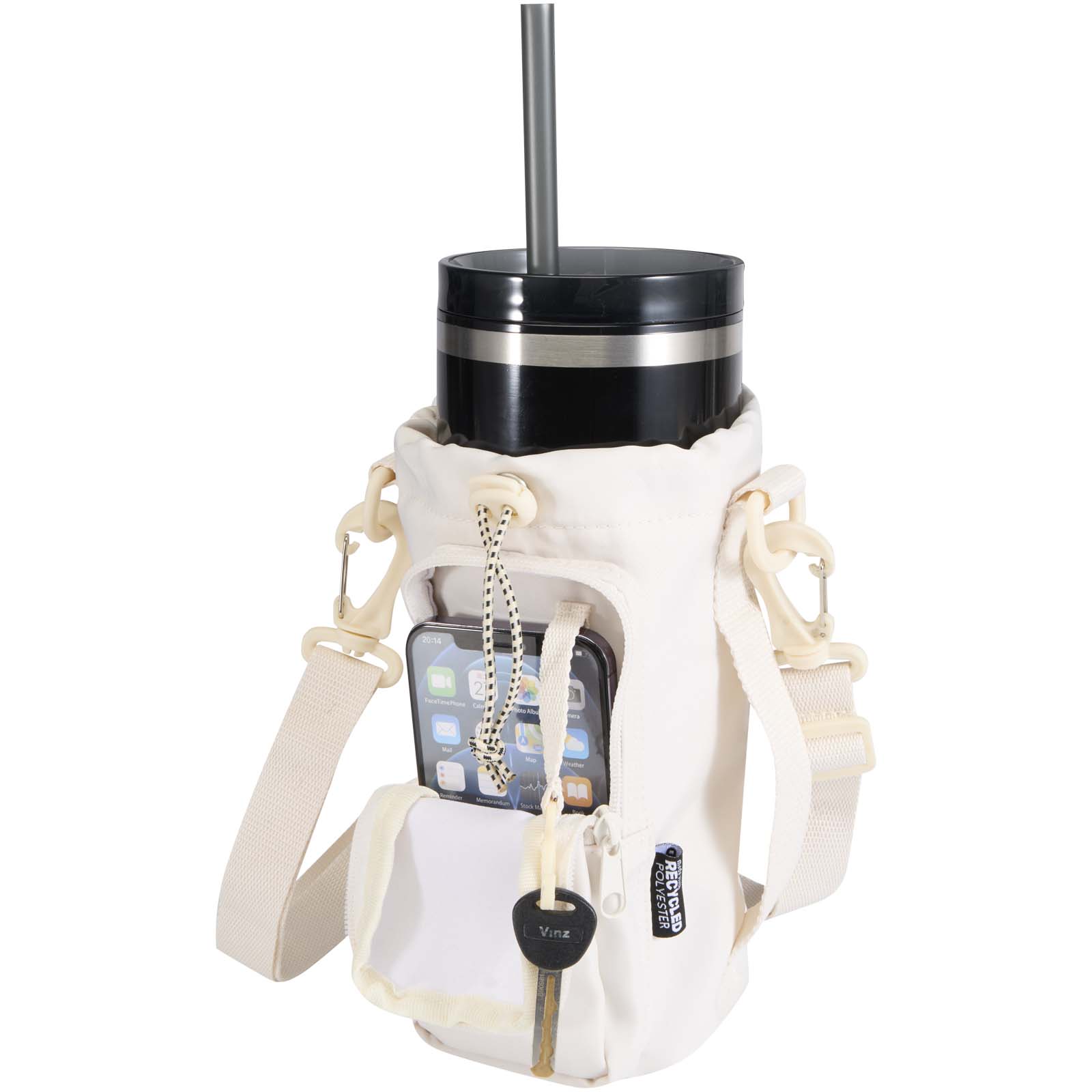 Trip Aware™ Recycelte Reisetasche für Flaschen 2 L offwhite