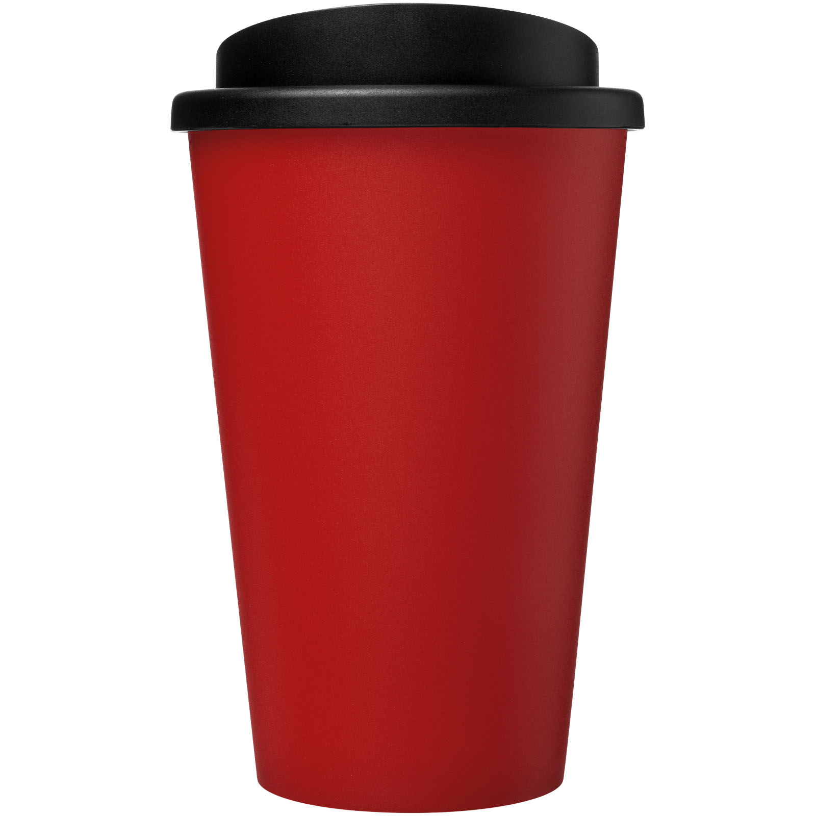 Americano® recycelter isolierter 350 ml Becher rot, schwarz