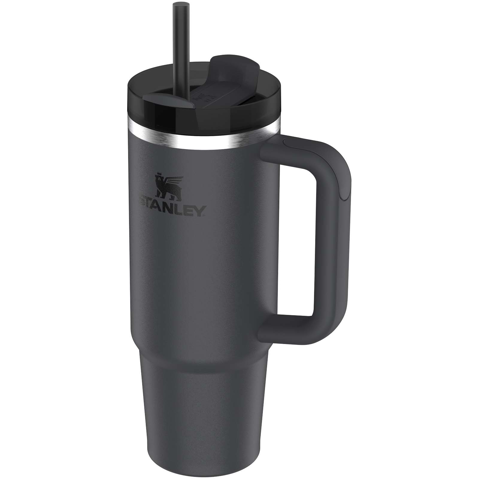Stanley Quencher® H2.0 FlowState™ 890 ml Thermobecher aus recyceltem Edelstahl schwarz