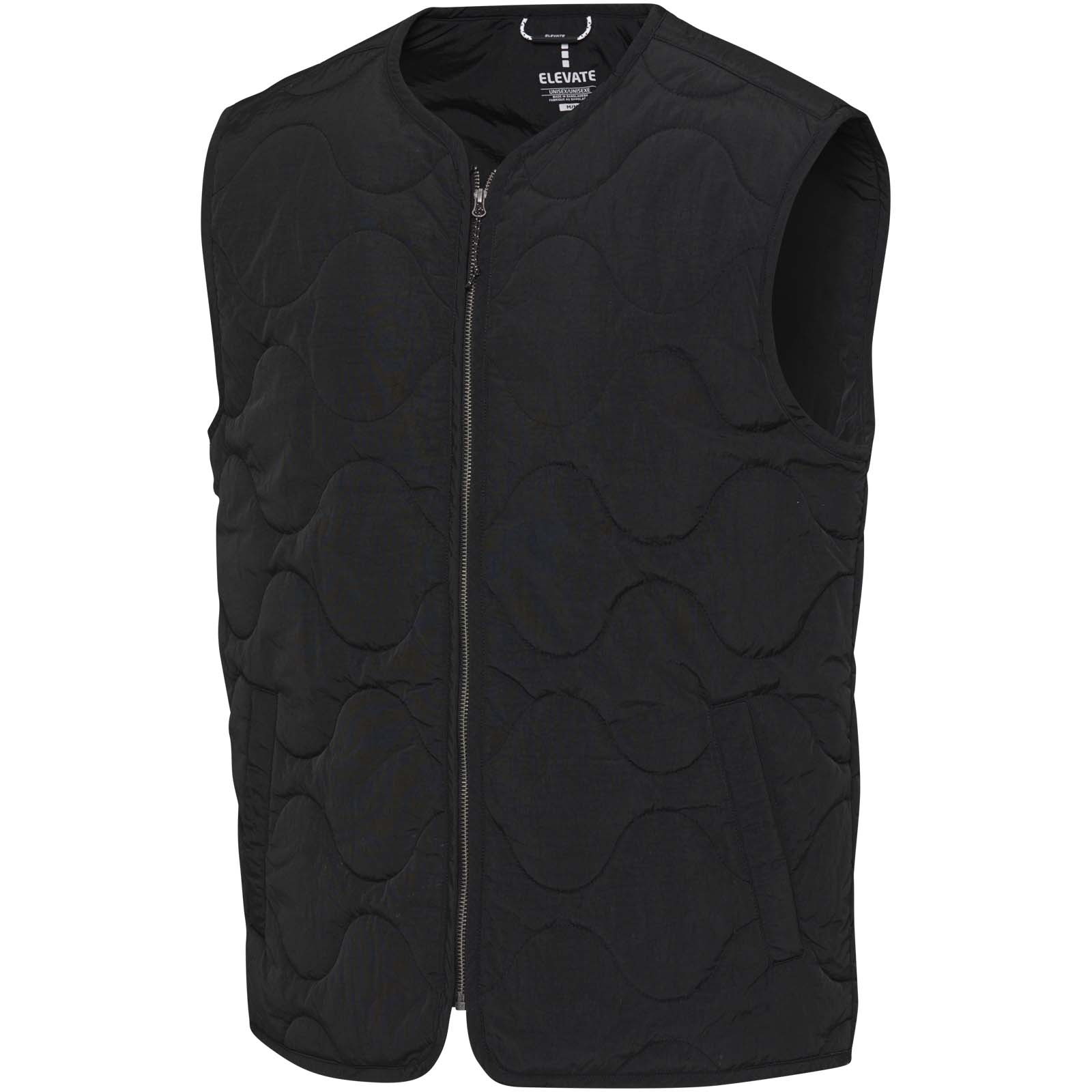 Quarz GRS-recycelte Thermoweste Unisex schwarz