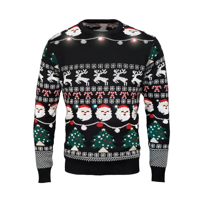 Weihnachts-LED-Pullover L/XL