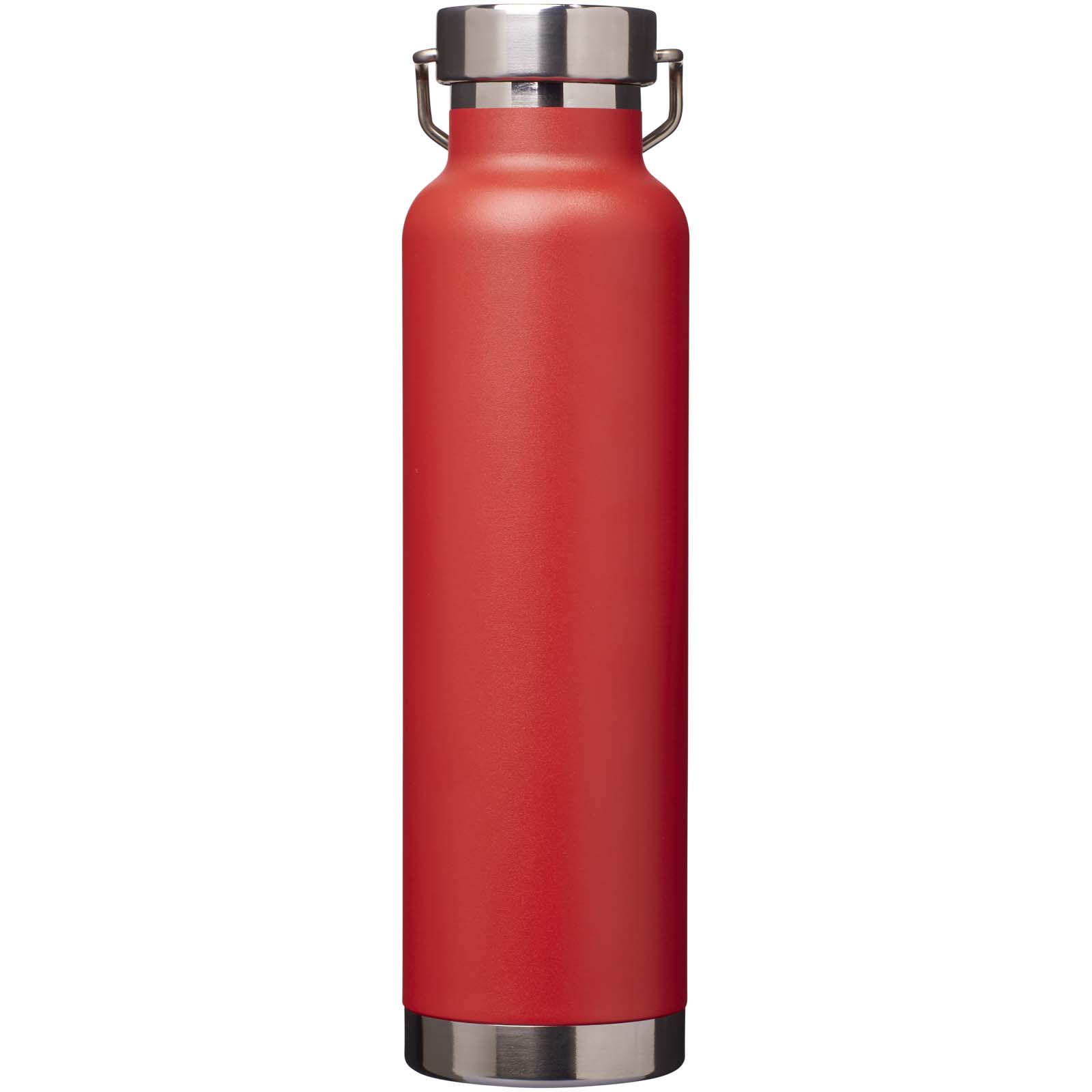 Thor 650 ml RCS-zertifizierte Kupfer-Vakuum Isolierflasche aus recyceltem Edelstahl rot