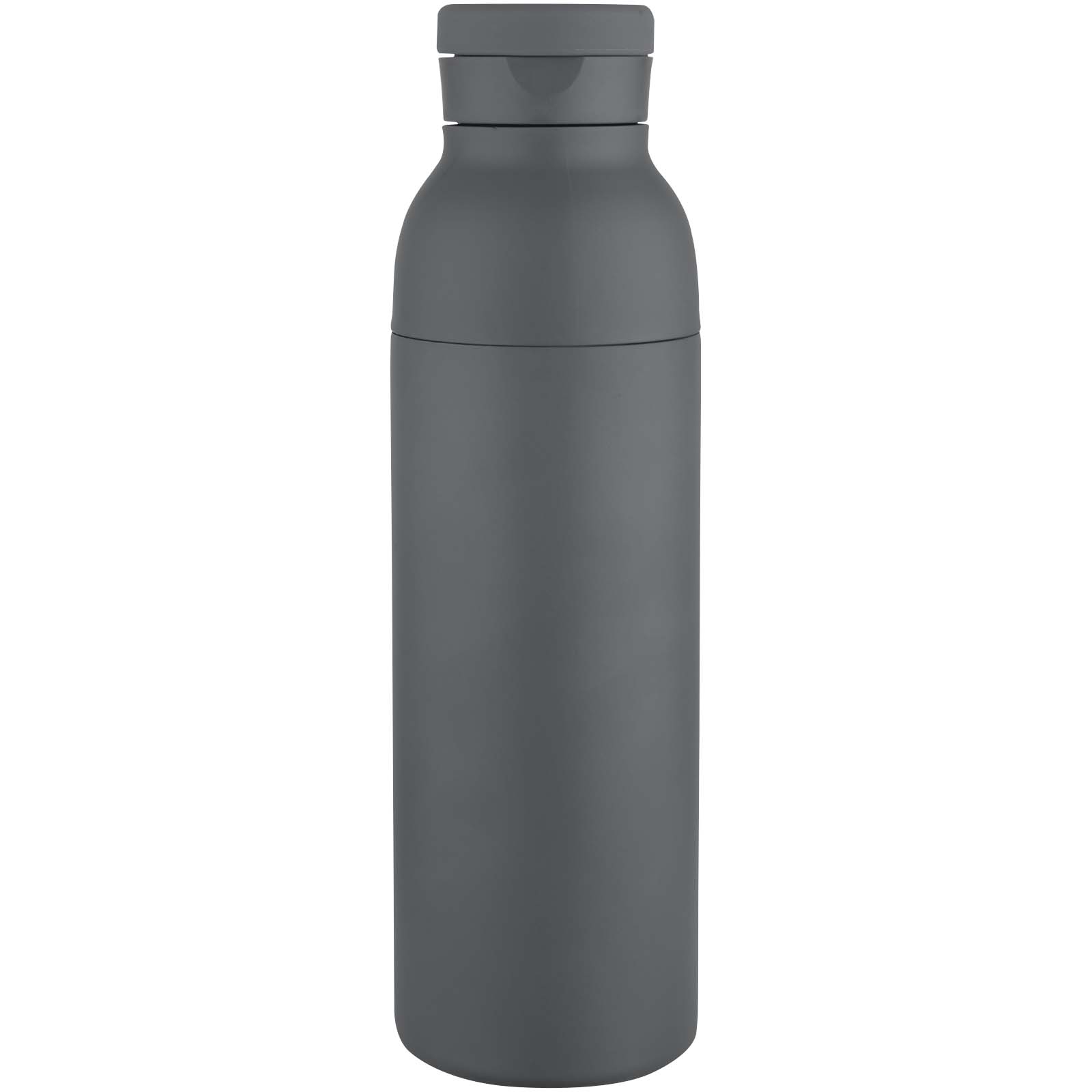 Illuminate 650 ml RCS doppelwandige Isolierflasche aus recyceltem Edelstahl dämmergrau