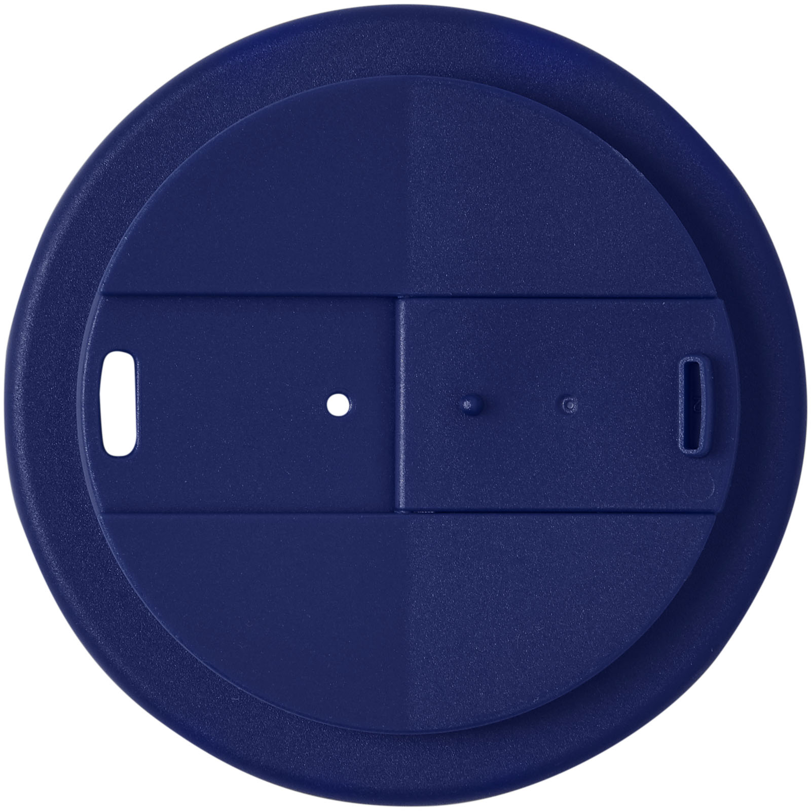 Americano® Eco 350 ml recycelter Becher mit auslaufsicherem Deckel blau
