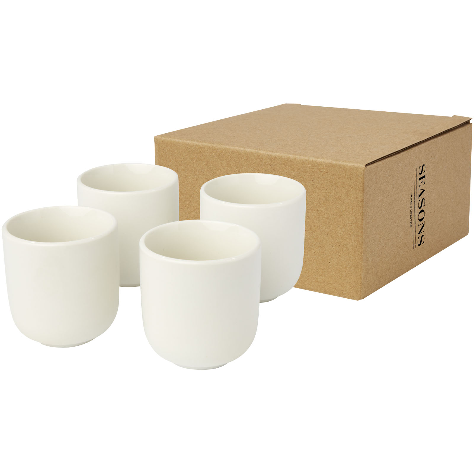 Male Espressotassen 4-teilig 90 ml weiss