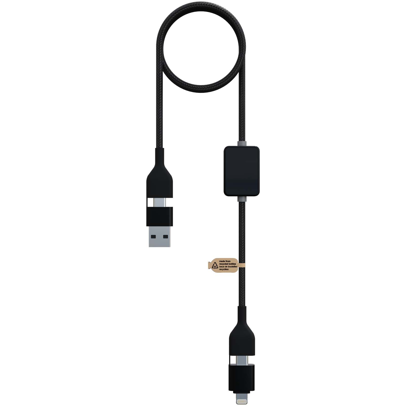 SCX.design C32 60W Ladekabel mit Schalter und Leuchtlogo schwarz