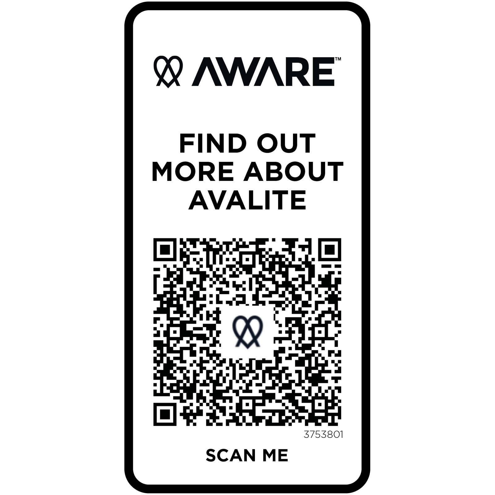 Avalite 160 g/m² Aware™ T-Shirt aus recyceltem Material Unisex weiss