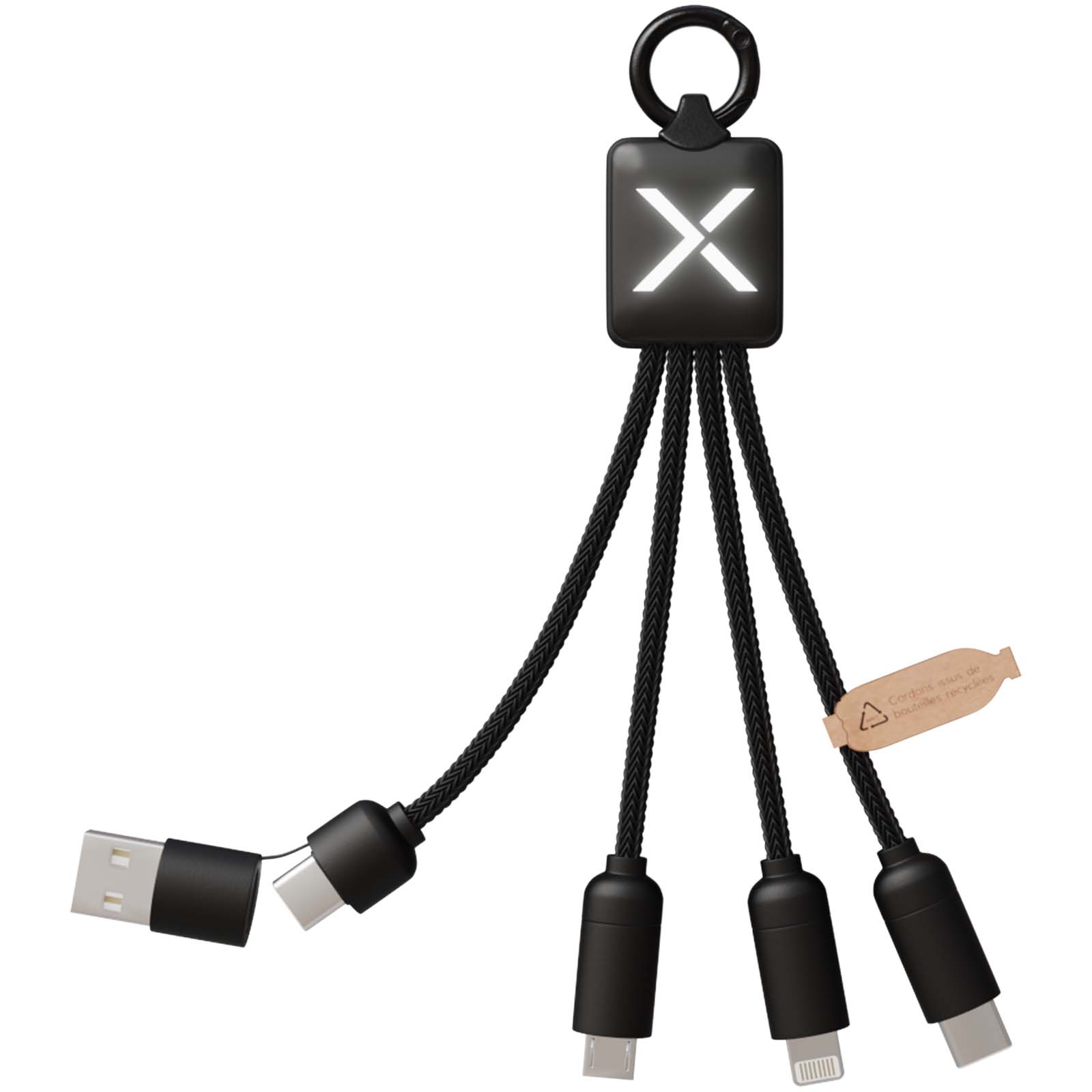 SCX.design C13 20W 5-in-1 Ladekabel schwarz
