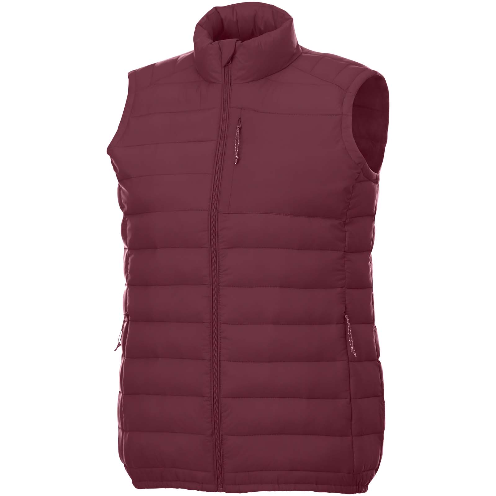 Pallas recycelter wattierter Bodywarmer für Damen Tiefes Burgunderrot
