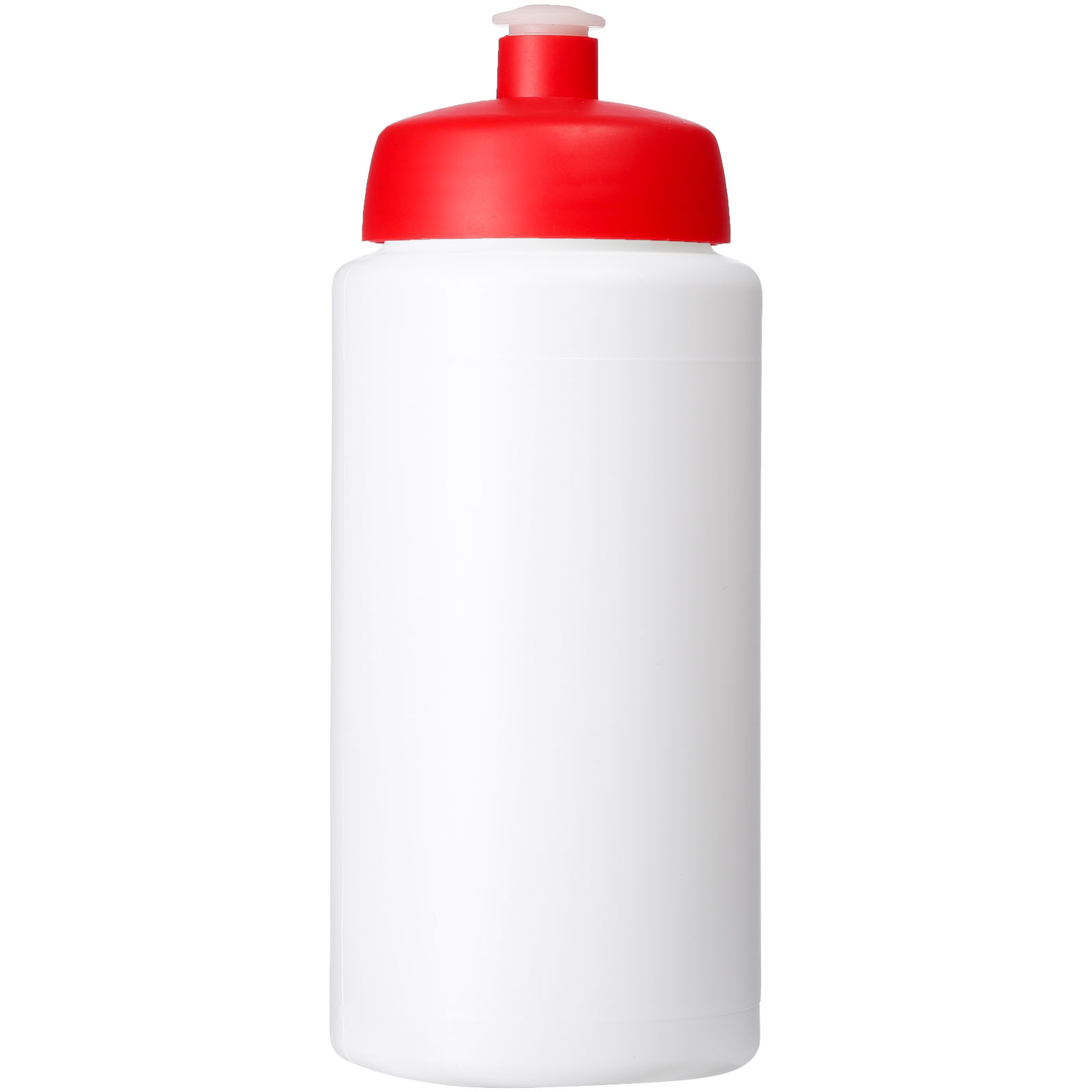 Baseline® Plus grip 500 ml Sportflasche mit Sportdeckel weiss, rot