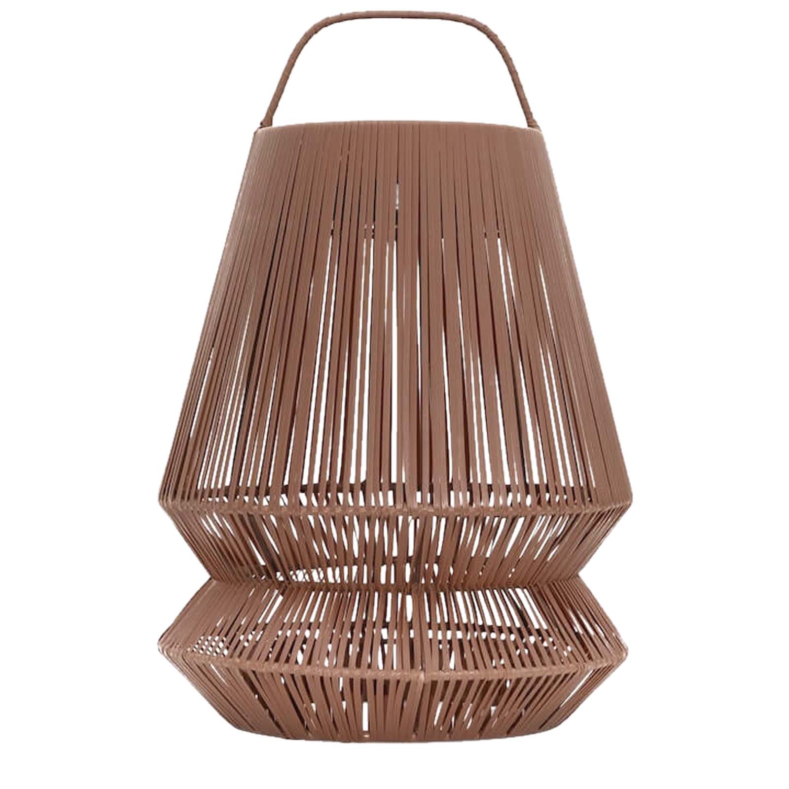 Originalhome Lampion tragbare Laterne aus recyceltem Material ziegelstein