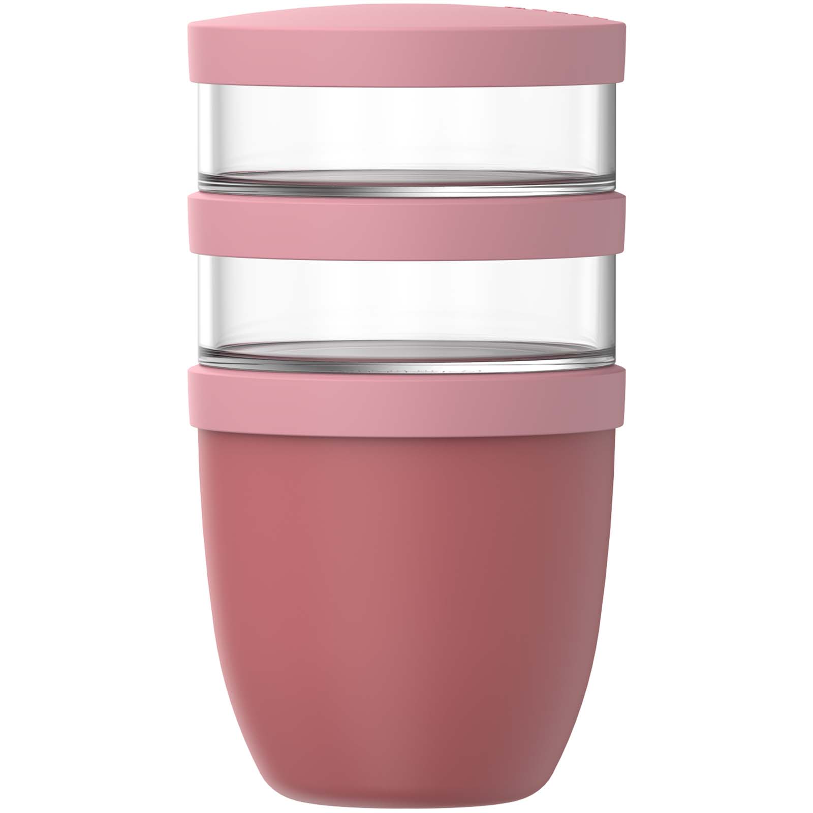 Mepal Ellipse Dreiteiliger, 500 ml + 2 x 200 ml Lunchpot rosa