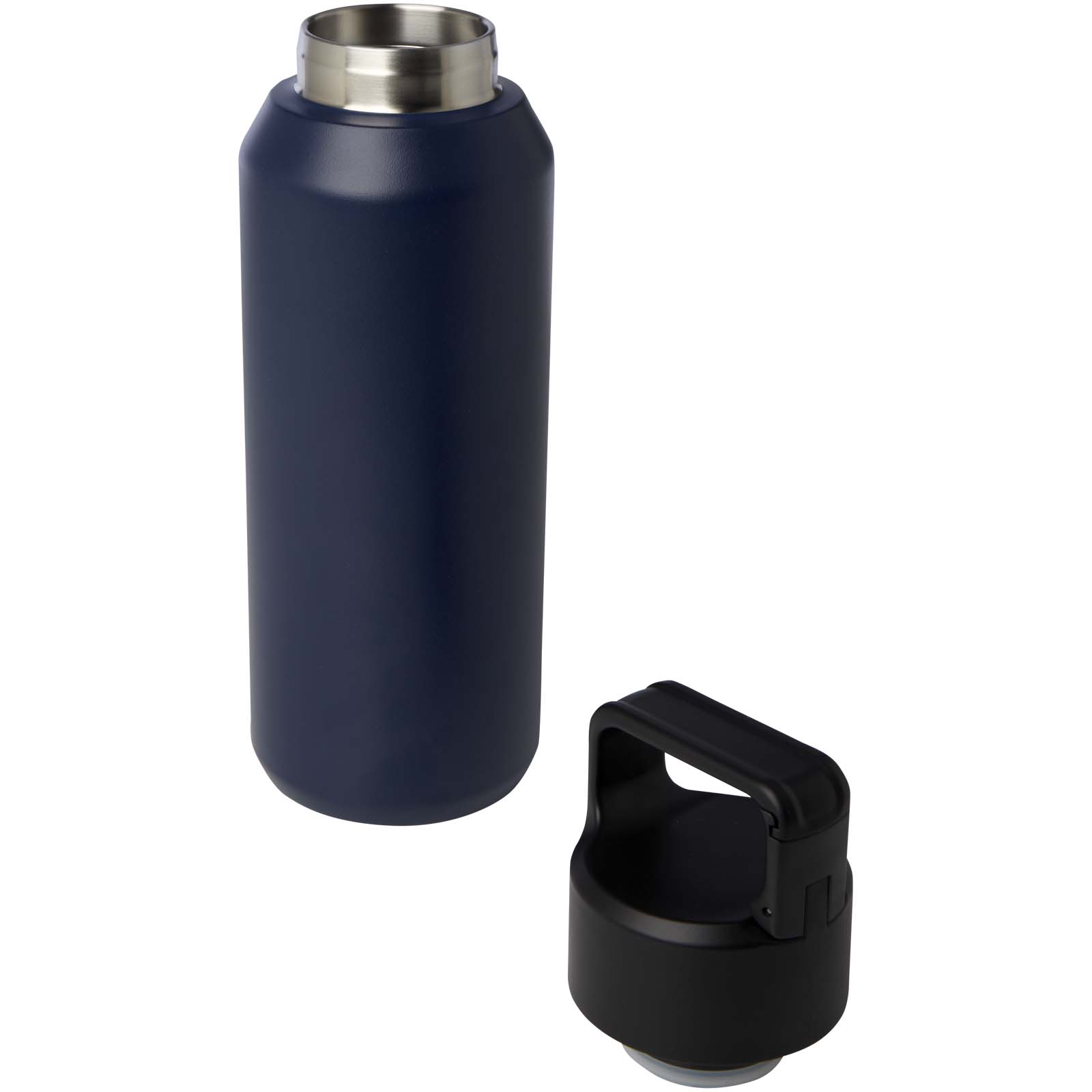 Astra 600 ml RCS-zertifizierte Kupfer-Vakuum Isolierflasche aus recyceltem Edelstahl (Kohlensäure geeignet) navy