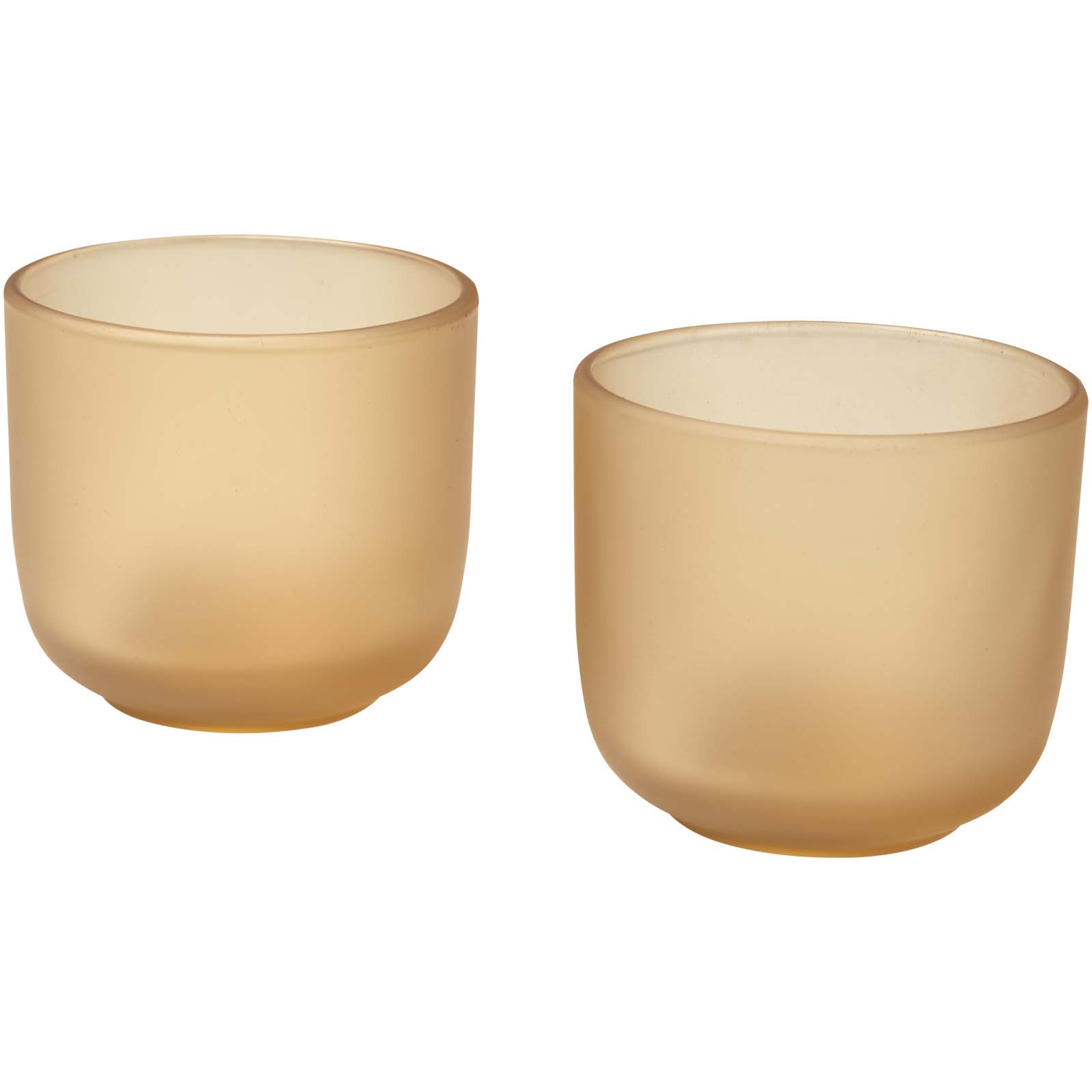 Mal 200 ml Glasbecher – 2er-Set, matt oatmeal