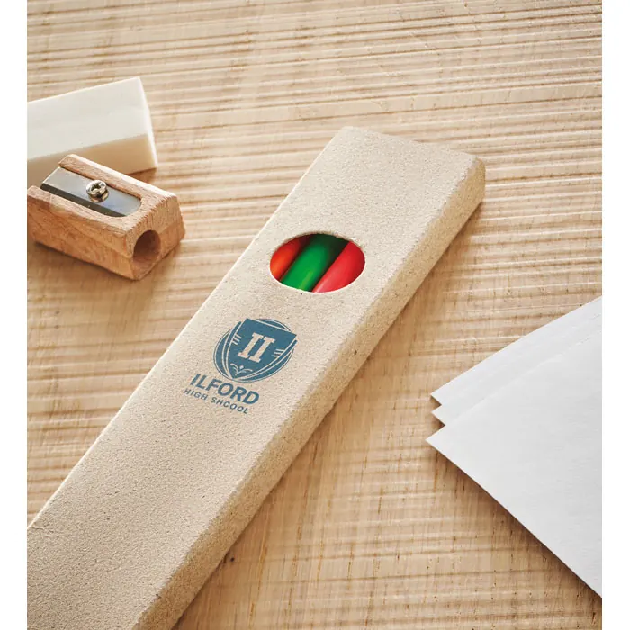 4 Textmarker-Buntstifte