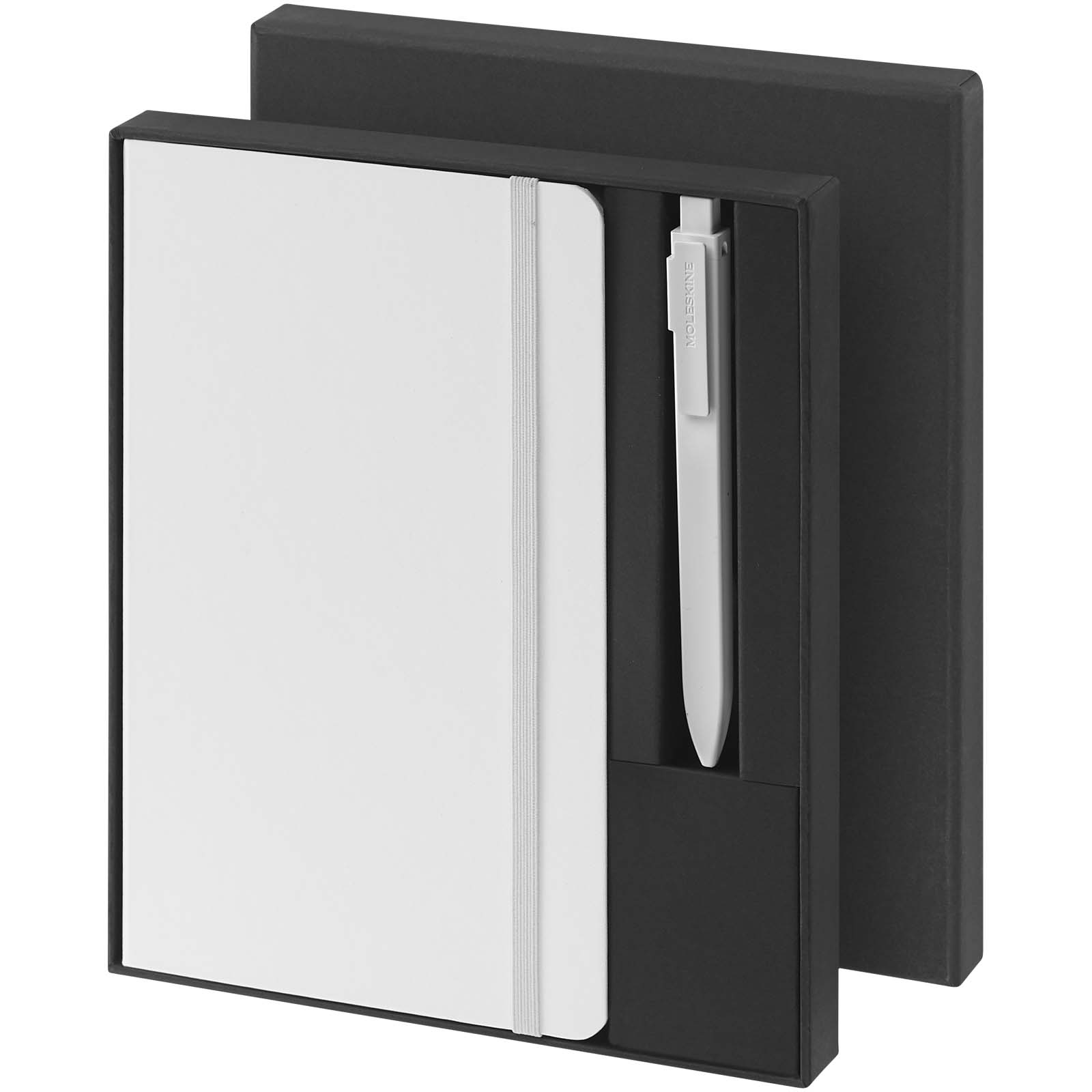 Moleskine Notizbuch und Stift Set weiss