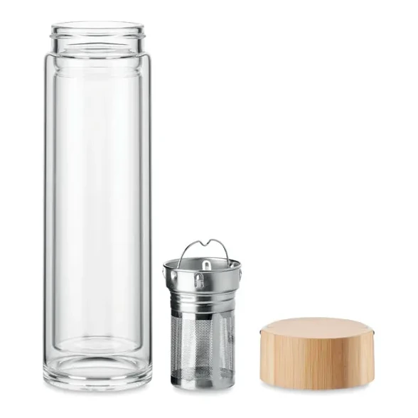 Trinkflasche Glas 400ml