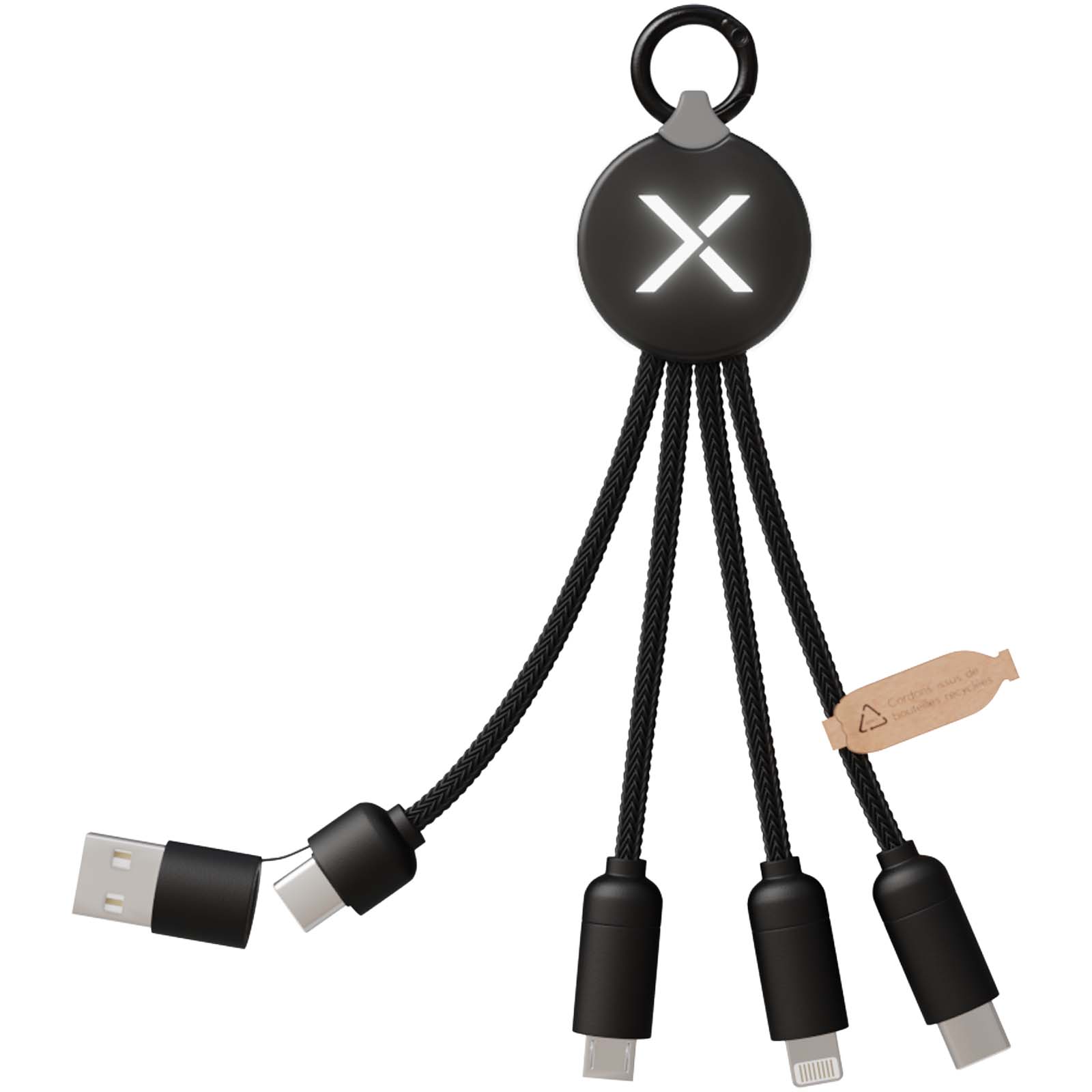 SCX.design C14 20W 5-in-1 Ladekabel schwarz
