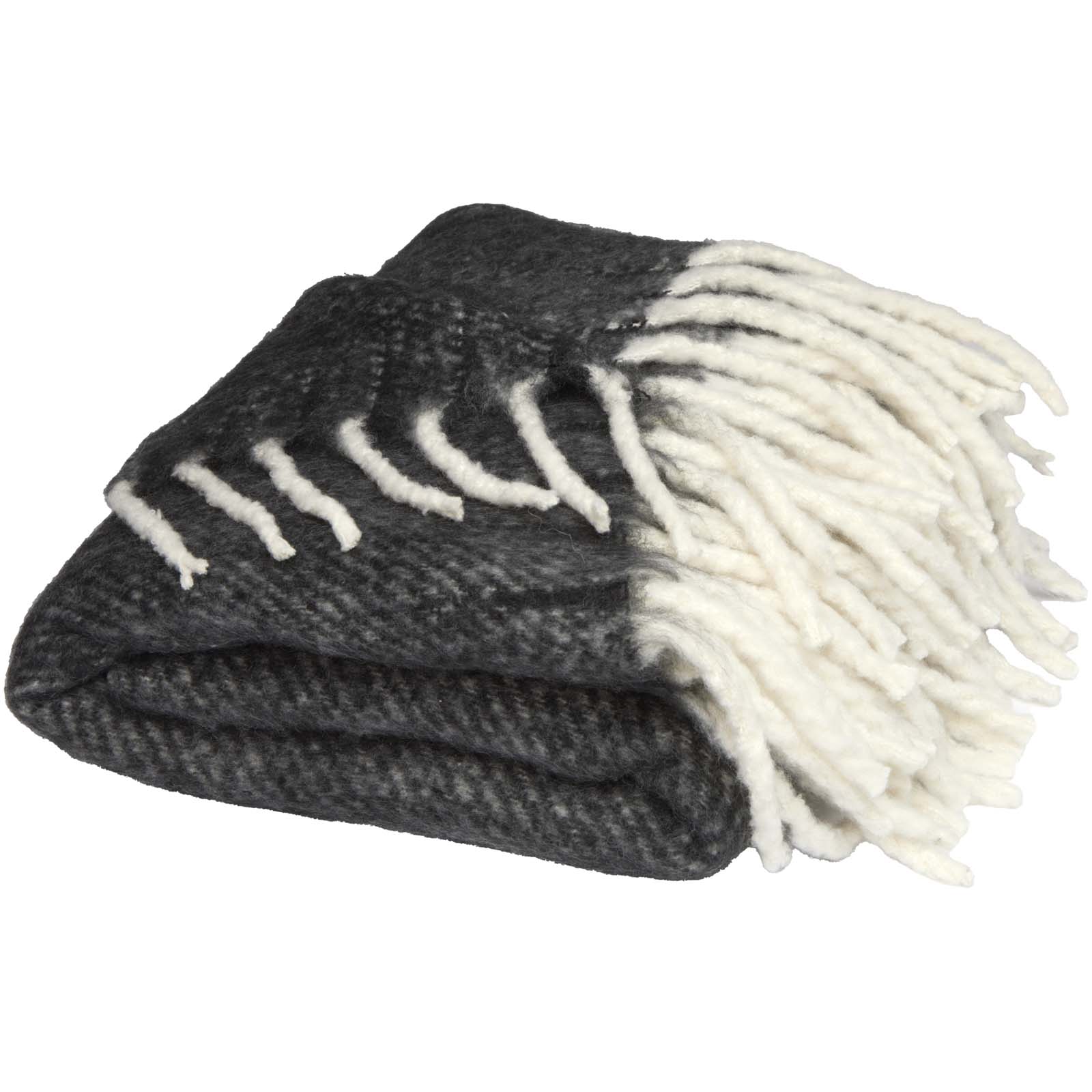 Dolly GRS-recycelte Decke schwarz