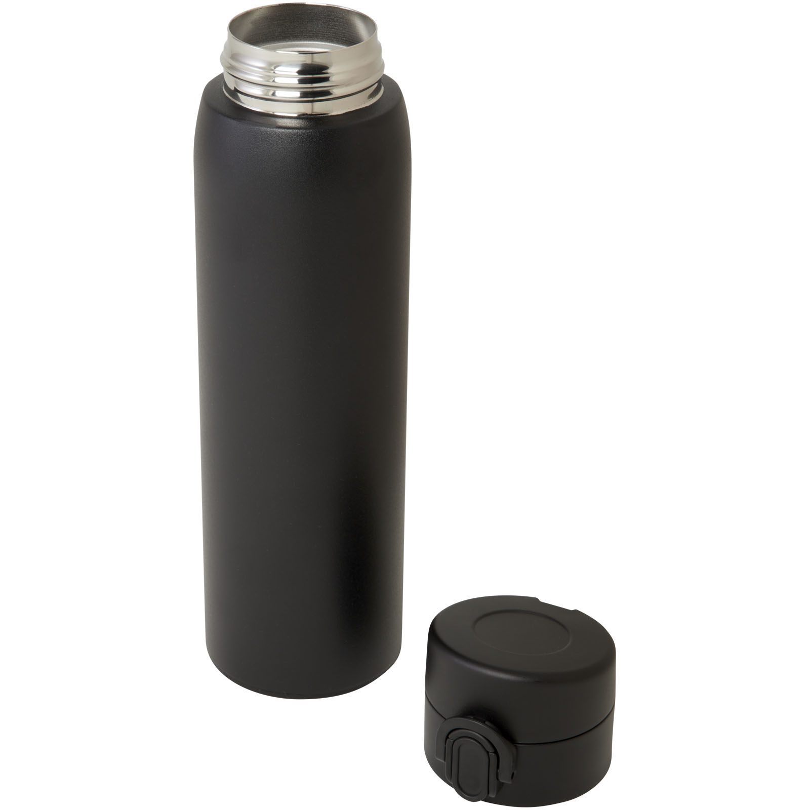 Sika 450 ml RCS-zertifizierte Isolierflasche aus recyceltem Edelstahl schwarz