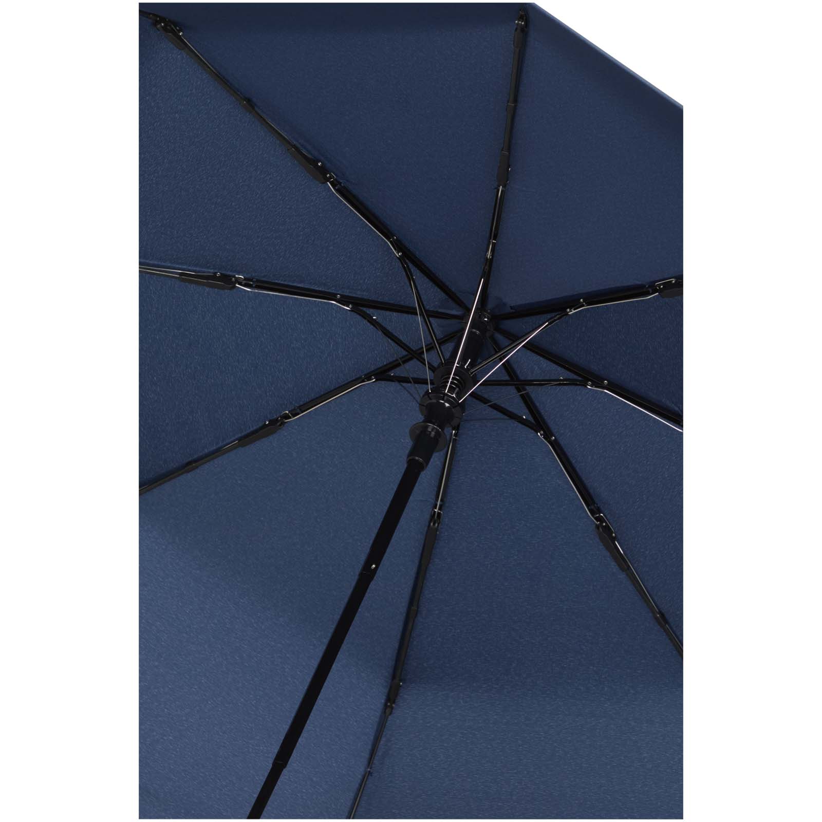 Agnes 21" faltbarer RPET-Regenschirm mit automatischer Öffnung navy