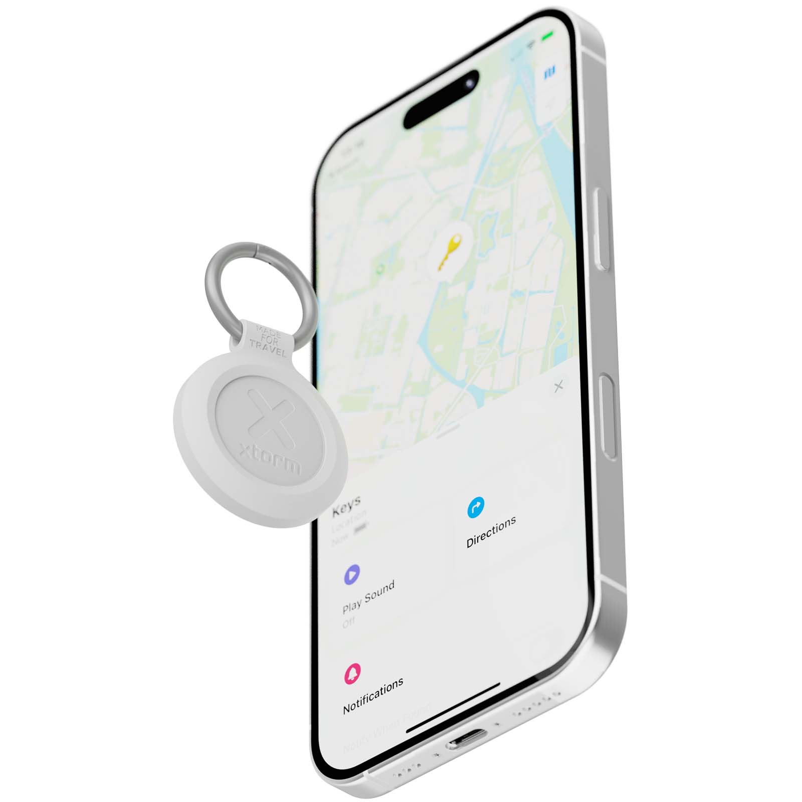 Xtorm XTAG2GA wasserfester Reise-Smart-Tag aschweiß-melange