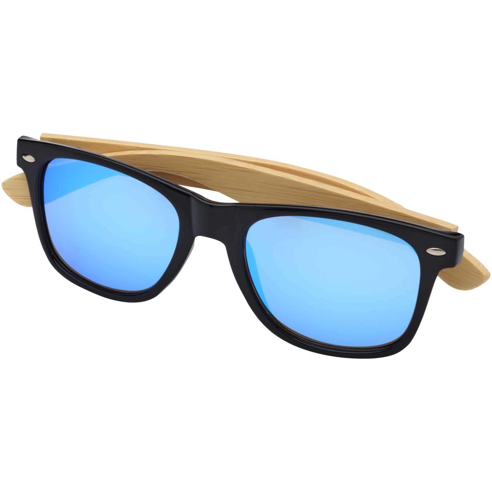Hue Sonnenbrille mit Bambusbügeln blau, natur