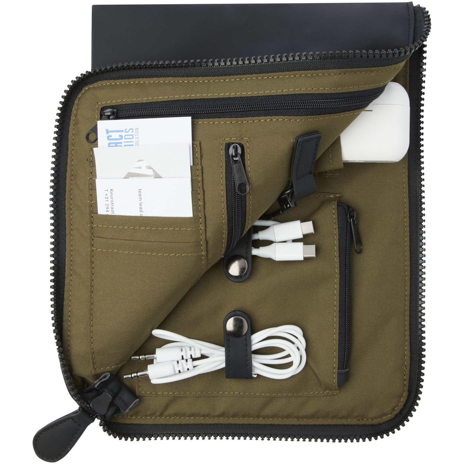 Turner GRS recycelte Organizer-Tasche schwarz