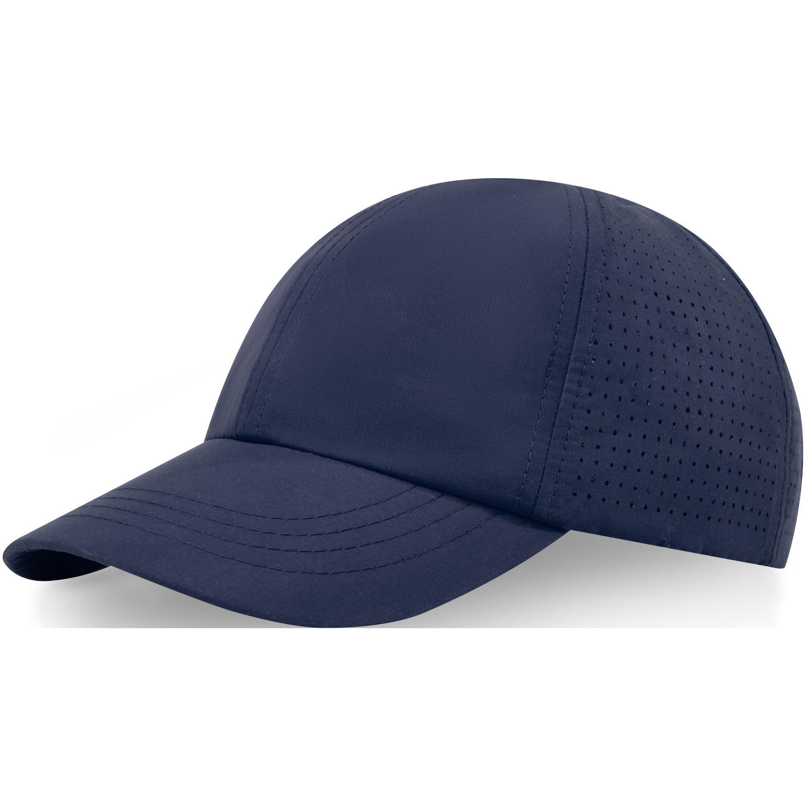 Mica 110 g/m² GRS recycelte Cool Fit Kappe mit sechs Segmenten navy