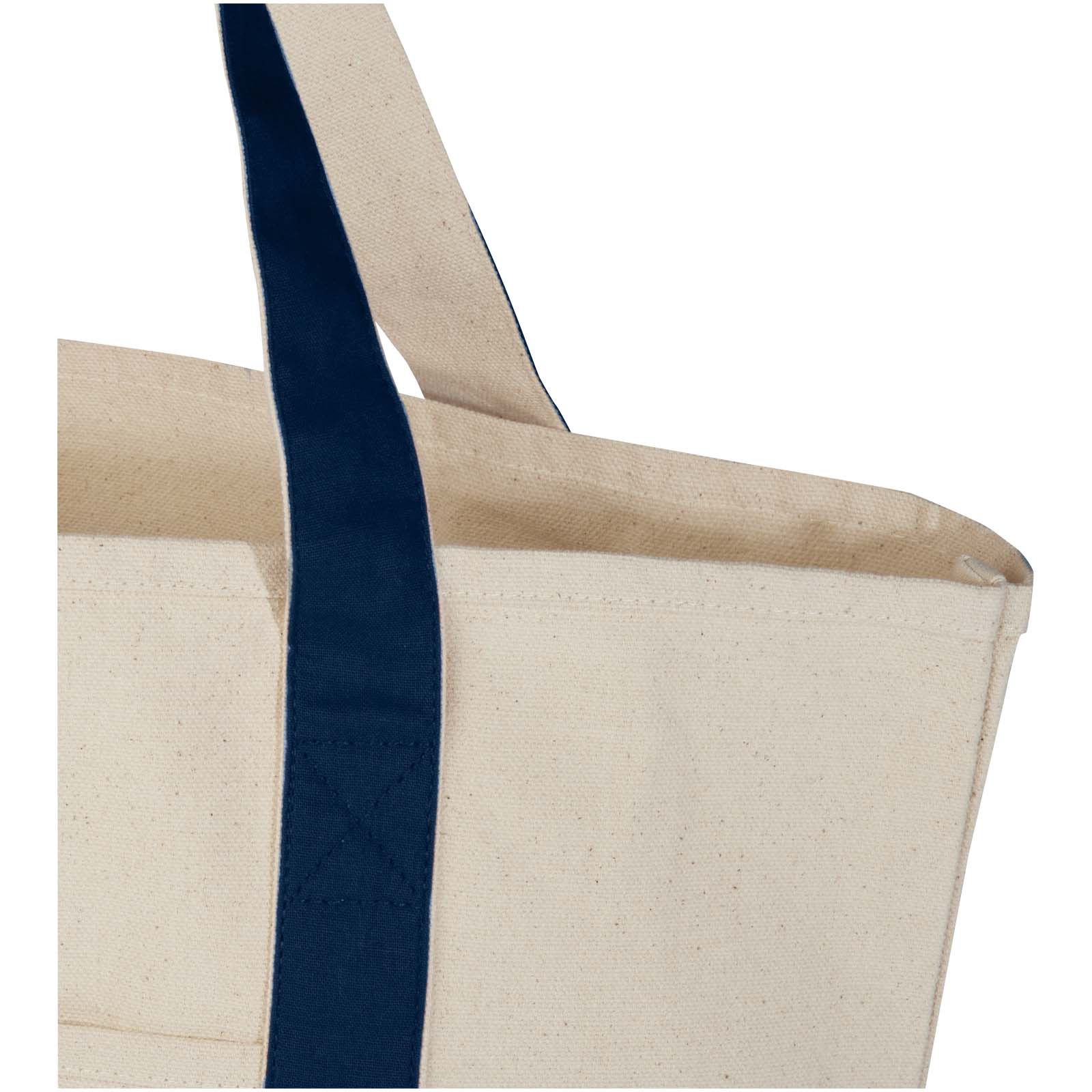 Sam 320 g/m² Tragetasche aus GRS recycelter Baumwolle navy, natur