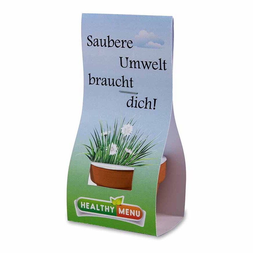 Logo-Töpfchen Überreichverpackung mit Samen