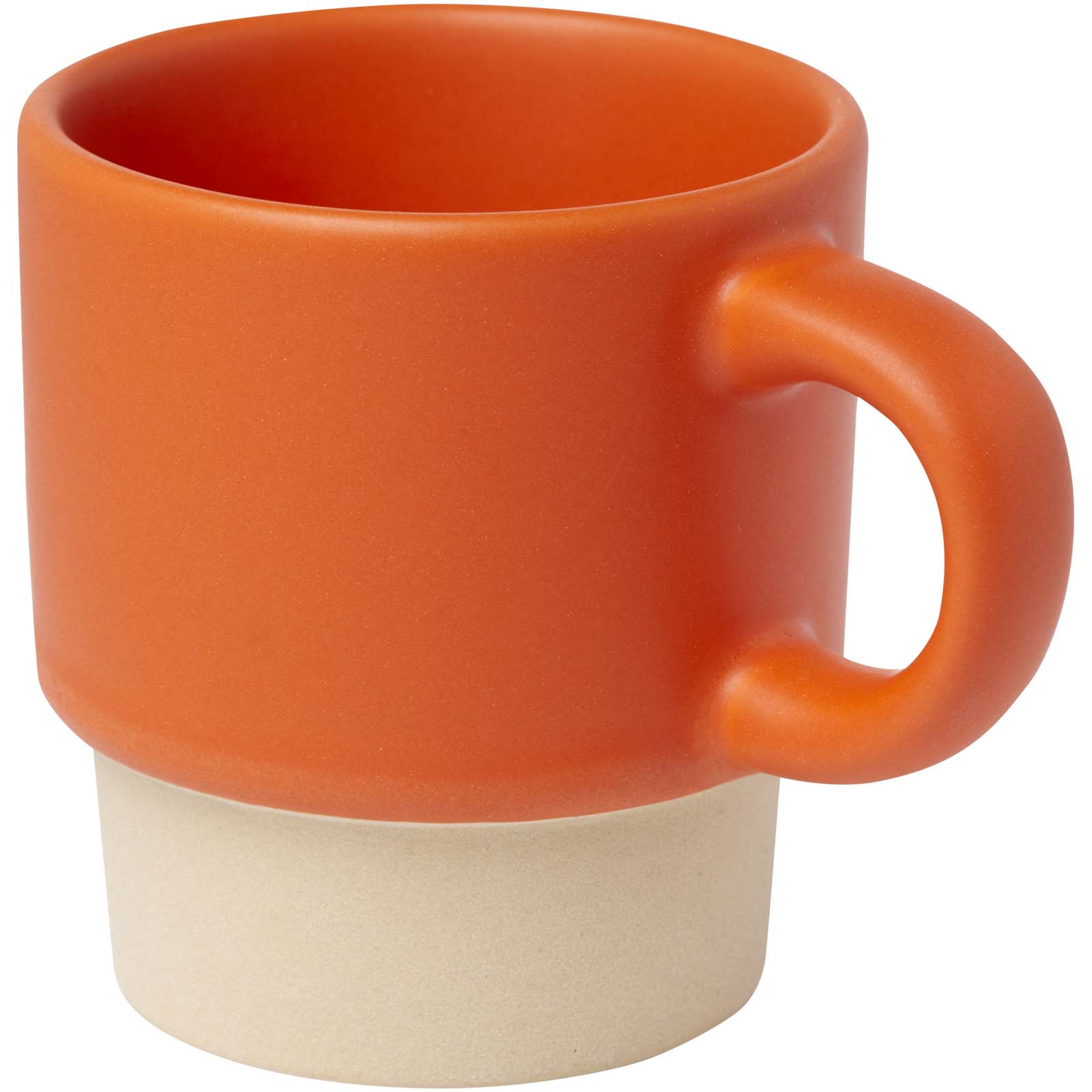 Olympia 130 ml stapelbarer Expresso Becher mit Tonboden orange