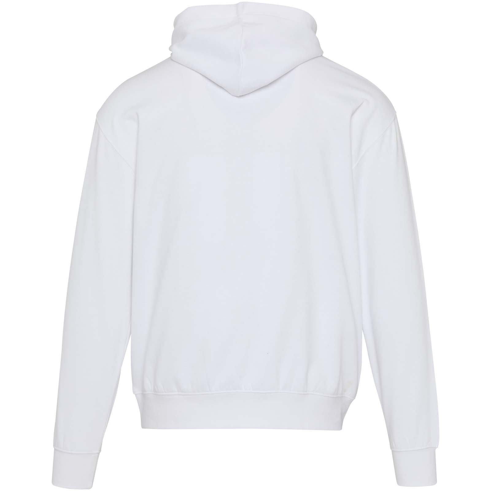 Boris Oversize Kapuzenpullover aus recycelter 280 g/m2 Bio Baumwolle (OCS), unisex weiss