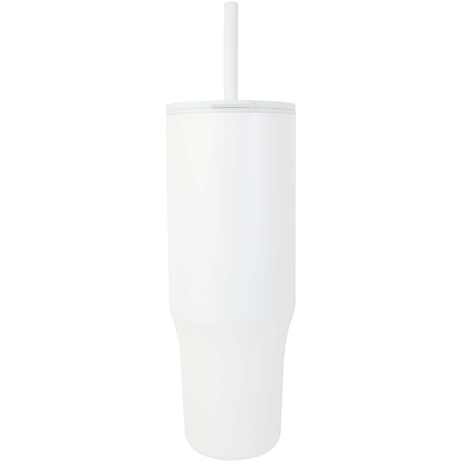Brady 900 ml RCS-zertifizierter Isolierbecher mit Silikon Trinkhalm weiss