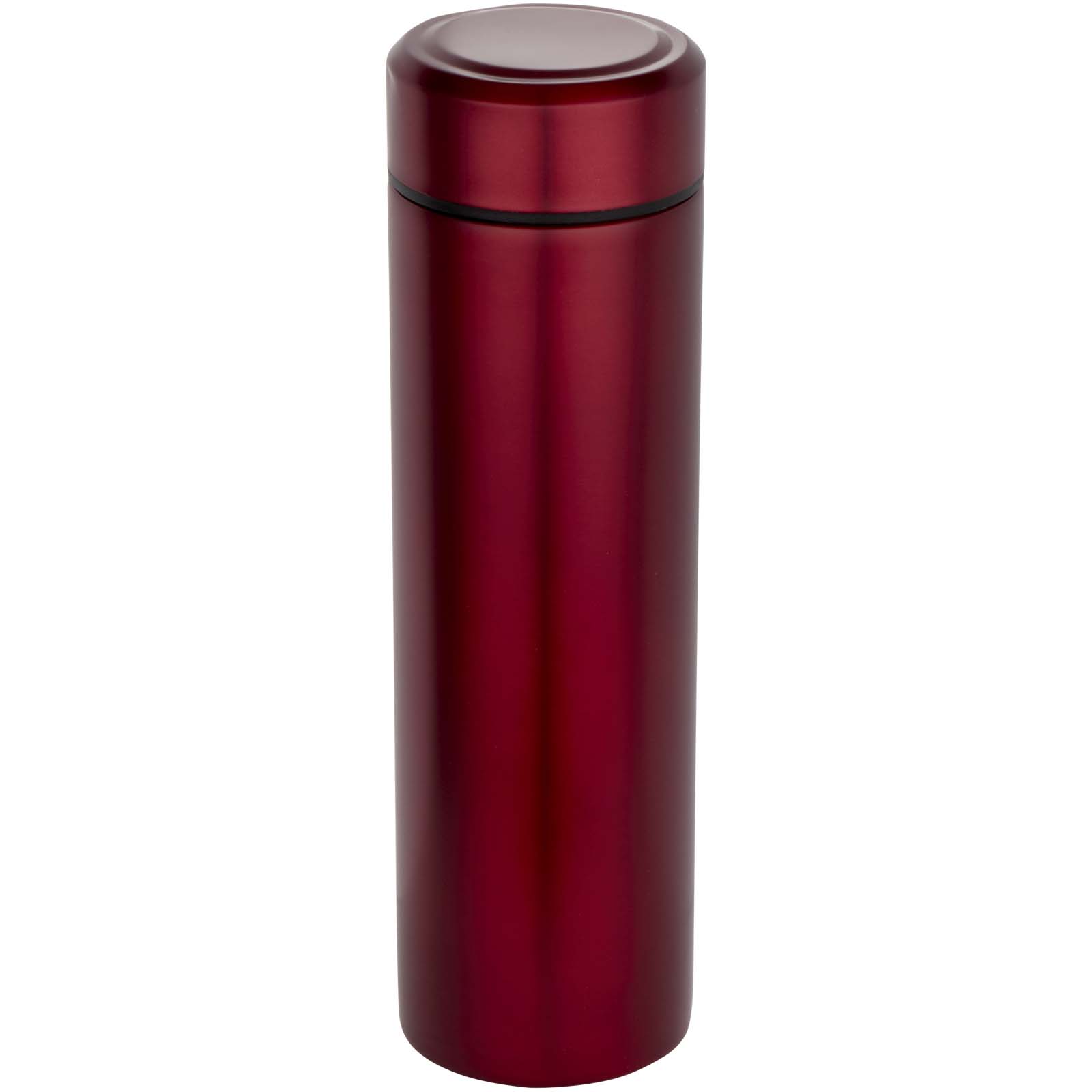 Taylor 450 ml Doppelwand Isolierflasche aus Edelstahl mit Teesieb rot