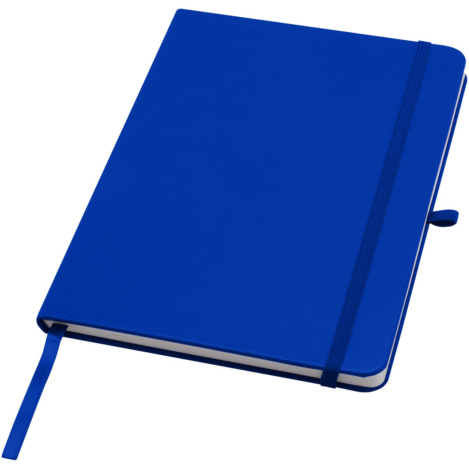 Teak A5 Hardcover Notizbuch, liniert, aus recyceltem Material royalblau