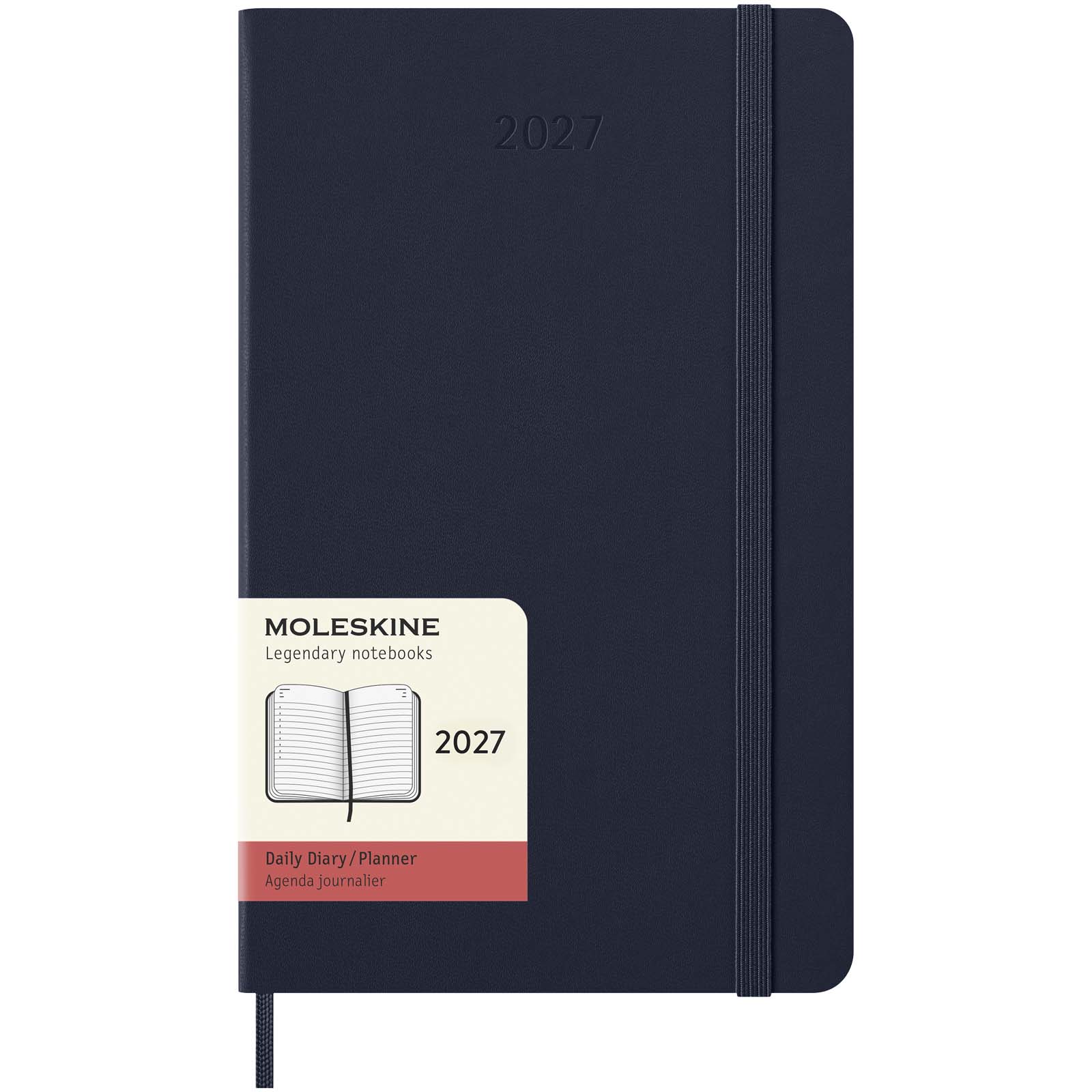 Moleskine Hardcover 12 Monate Tageskalender saphir